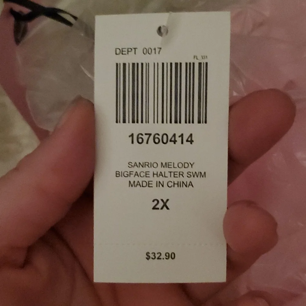 Hot Topic Sanrio My Melody Pink Bikini Top 2XL NWT - Picture 4 of 4